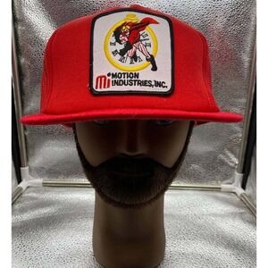 Yupoong Royal Crown Motion Industries Inc Mens OSFA Red Vintage Mesh Trucker Hat